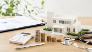クリニックの開業資金を考えるのに必要な小物の画像