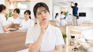 クリニックのオープニングスタッフとしてやることがたくさんありそうだと考えている看護師