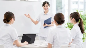 医療事務の研修の様子