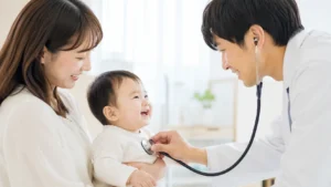 おすすめの神戸市西区の小児科で健診を受ける患者